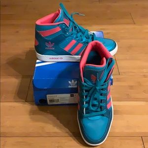 Adidas mid-top sneakers
